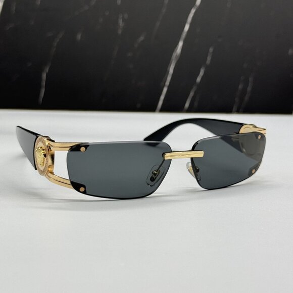 NEW VERSACE VE2291 1002/87 SUNGLASSES MOD 2291 BLACK UNISEX VERSACE VE2291 10028 main image 10